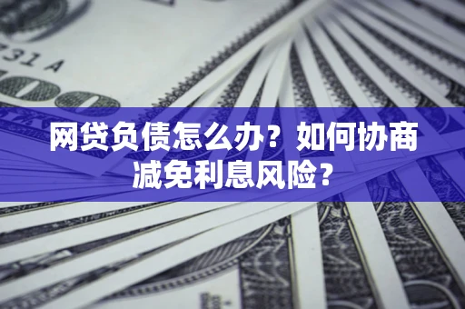 济南网贷负债怎么办？如何协商减免利息风险？