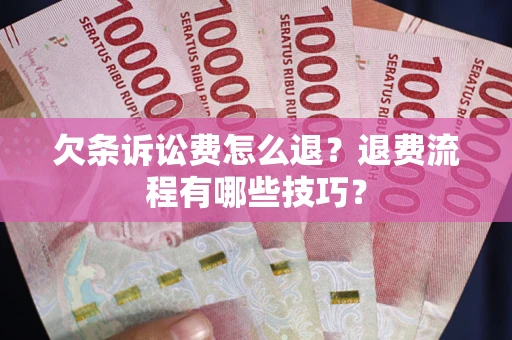 济南欠条诉讼费怎么退？退费流程有哪些技巧？