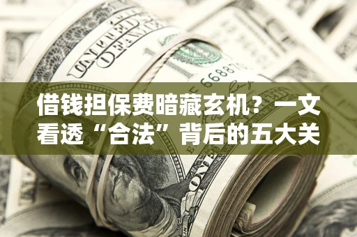 济南借钱担保费暗藏玄机？一文看透“合法”背后的五大关键陷阱