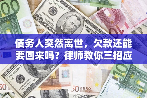 济南债务人突然离世，欠款还能要回来吗？律师教你三招应对