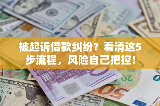 济南被起诉借款纠纷？看清这5步流程，风险自己把控！