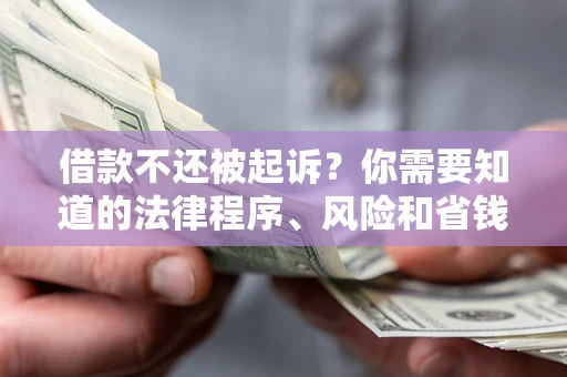 济南借款不还被起诉？你需要知道的法律程序、风险和省钱技巧