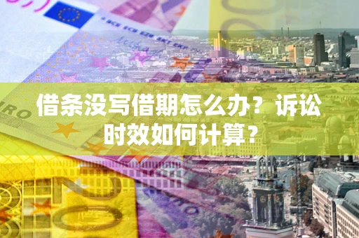 济南借条没写借期怎么办？诉讼时效如何计算？