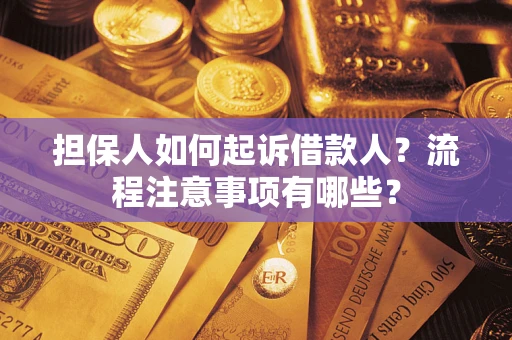 济南担保人如何起诉借款人？流程注意事项有哪些？